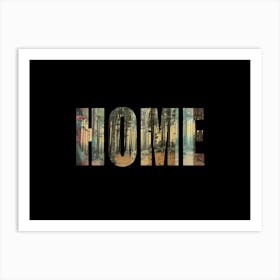 Home Poster Forest Collage 5 Art Print