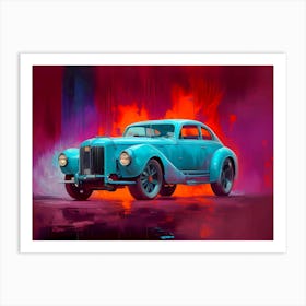 Classic Car Painting 1 Art Print