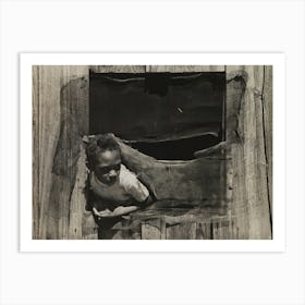 Sharecropper Girl, Texas By Russell Lee Art Print