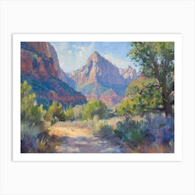 Western Landscapes Zion National Park Utah 4 Art Print