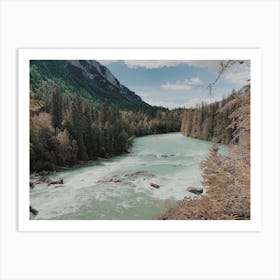 Winter Runoff Lake Art Print