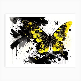 Yellow Butterfly Art Print