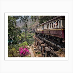 The Tourist Train Thailand Art Print