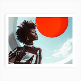 Portrait Of African American Woman Art Print