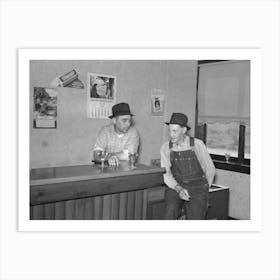 Men In Saloon, Craigville, Minnesota, A Lumbering Frontier Town By Russell Lee Art Print