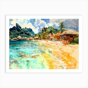 Bora Bora Bora - Tropical Island Art Print