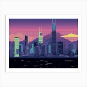 Hong Kong Skyline 2 Art Print