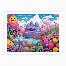 Monsters In The Sky Art Print