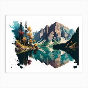 Mountain Landscape art Poster