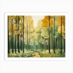 Modern Forest 2 Art Print