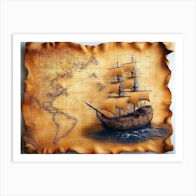 Map Of The World Art Print