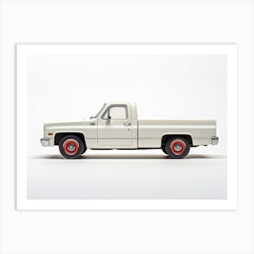 Toy Car 83 Chevy Silverado White Art Print