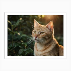 Orange Tabby Cat 1 Art Print