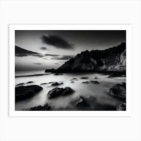 Black And White Seascape 35 Art Print