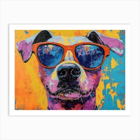 The Coolest Dog In Town 12 Art Print