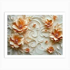 Floral Wall Art 3 Art Print