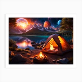 The Perfect Camping Spot 4 Art Print