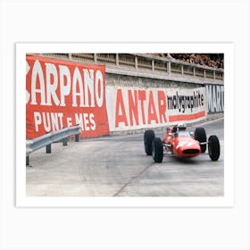 No21 John Surtees Ferrari 158 V8 At Tabac Corner Art Print