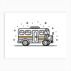 School Bus 6 Art Print