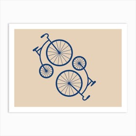 Two Bicycles Art Print