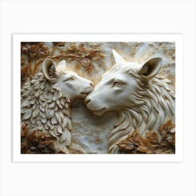 3d Animal Art Print