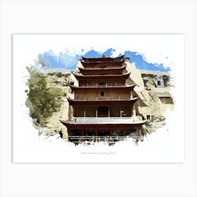 Mogao Grottoes, Dunhuang, China Art Print