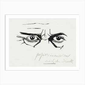 Self Portrait Of The Eyes Only (1917), Samuel Jessurun Art Print