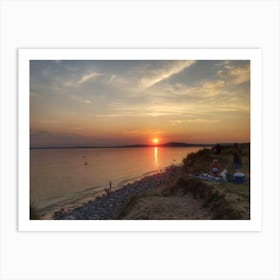 Aberavon sunset Art Print