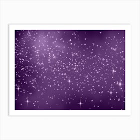 Wisteria Shining Star Background Art Print