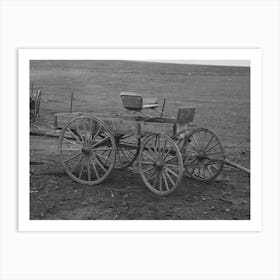 A Democrat Wagon On William Walling Farm Near Anthon, Iowa By Russell Lee Art Print