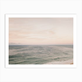 California Beach Sunset Art Print