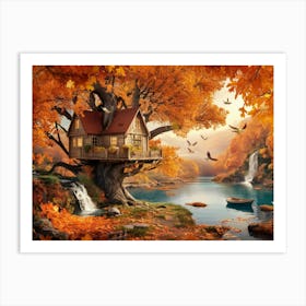 Autumn landscape 2 Art Print