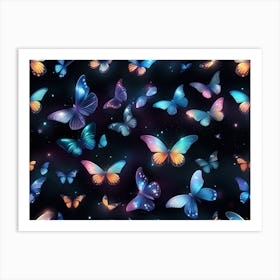 Butterflies In The Sky 6 Art Print