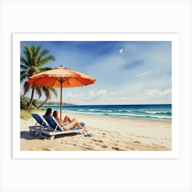 Sunny Beach  Art Print