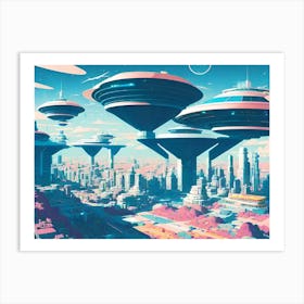 Futuristic City 27 Art Print