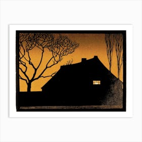 Winter Evening, Julie De Graag Art Print