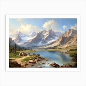 Mountain Lake 3 Art Print