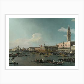 Venice The Basin Of San Marco On Ascension Day, Canaletto Art Print