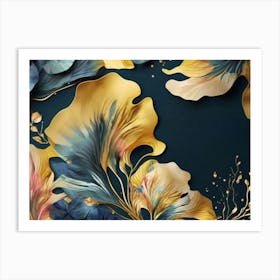 Abstract Floral Painting 2 Art Print