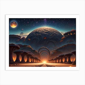 Alien Landscape Art Print