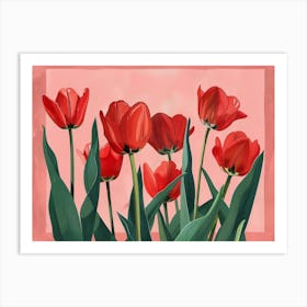 Red Tulips 4 Art Print
