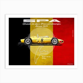 Spa Ferrari 156 Landscape Art Print