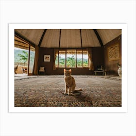 Cat In A Room 1 Art Print