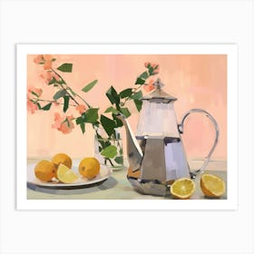 Lemons And Teapot Póster