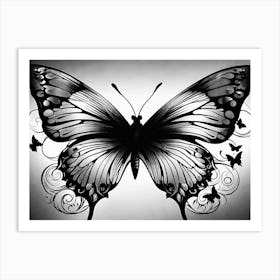 Butterfly Tattoo Art Print