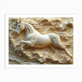 Beautiful 3d Horse Art Print