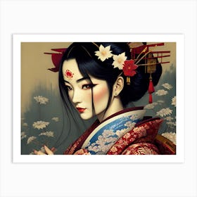 Geisha 25 Art Print