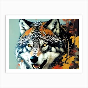 Wolf Painting 35 Art Print