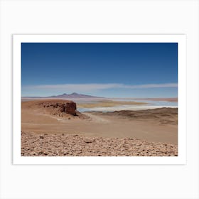 Colourful desert Landscape Art Print