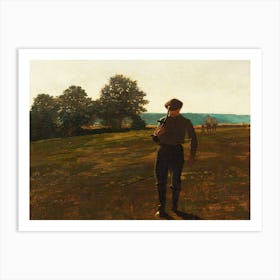 Man with a Scythe (ca.1869), Winslow Homer Art Print